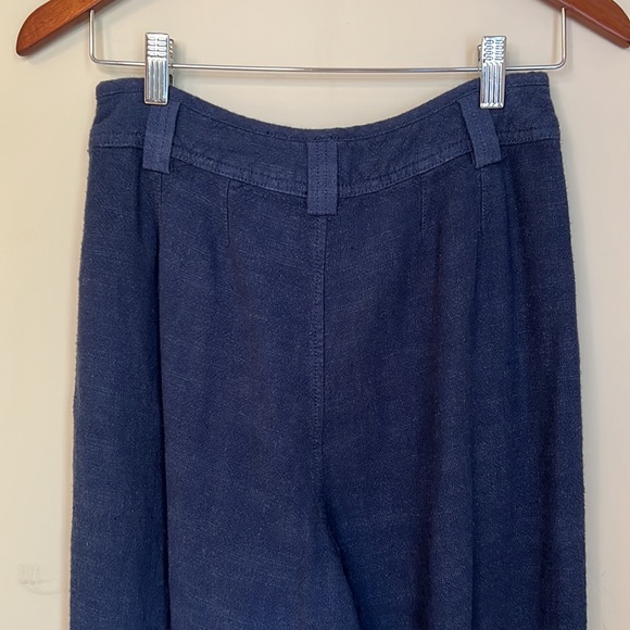 Free People Straight Leg Trouser Navy Blue Size 0 Womens Small - Picture 11 of 15